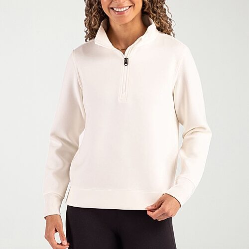 Cutter & Buck Women's Roam Epic Versatility Recycled Quarter Zip Pullover - Shell