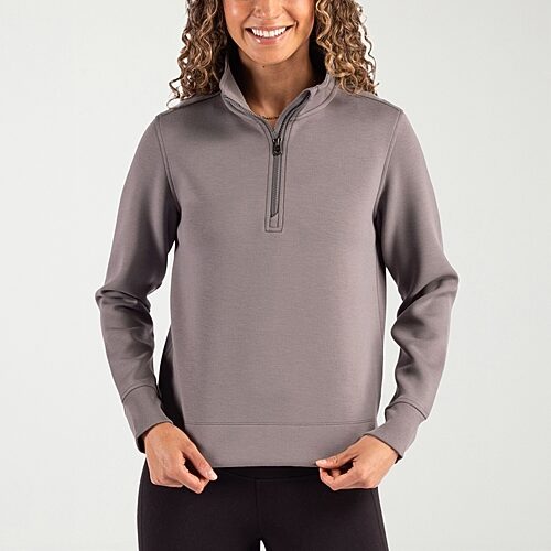 Cutter & Buck Women's Roam Epic Versatility Recycled Quarter Zip Pullover - Elemental grey