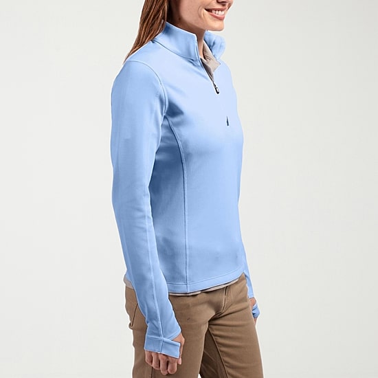 CUTTER & BUCK® Womens Mock Neck Long Sleeve Quarter-Zip Pullover