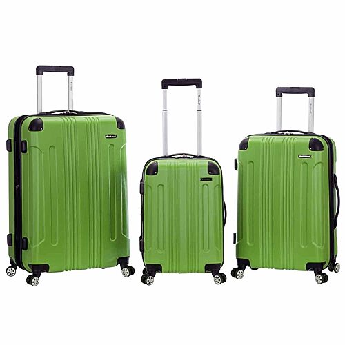 Rockland Sonic 3-pc. Hardside Luggage Set, One Size, Green