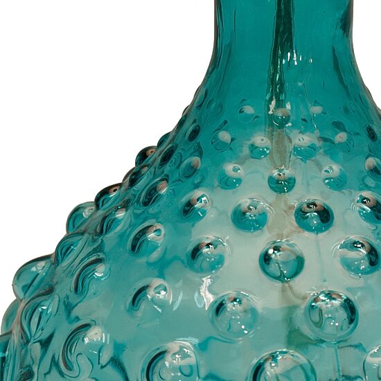 Stylecraft 10 W Blue & Off-White Glass Table Lamp