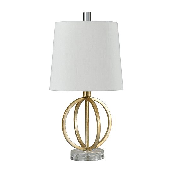 Stylecraft Flora 9.5 W Antique Gold Steel Table Lamp