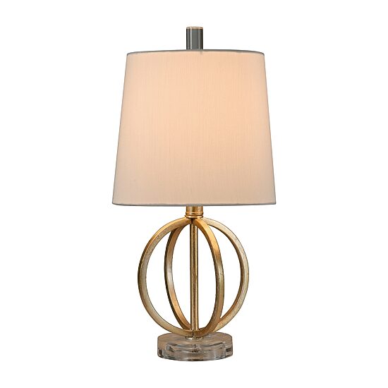 Stylecraft Flora 9.5 W Antique Gold Steel Table Lamp