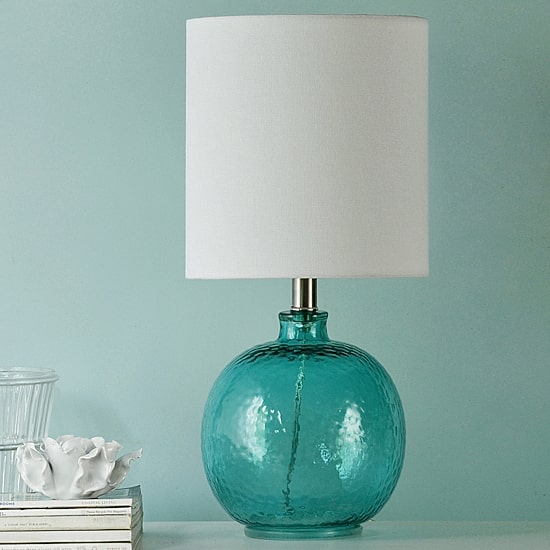 Stylecraft 9.5 W Cerulean Glass Table Lamp