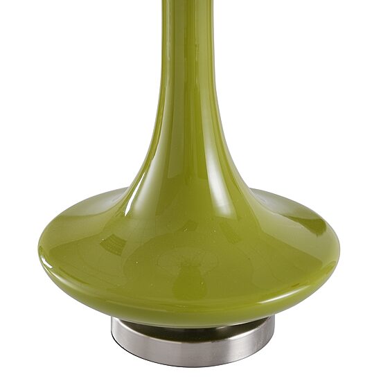 Stylecraft 14 W Green Glass Table Lamp