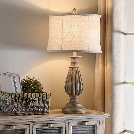 Stylecraft 15 W Brown & Black Table Lamp