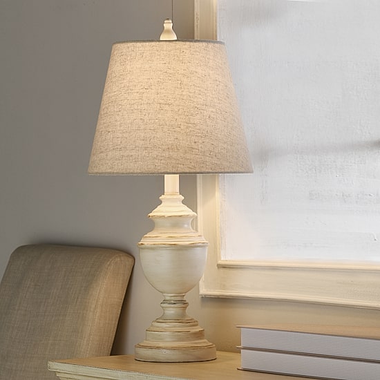 Stylecraft 12 W Distressed Cream Table Lamp