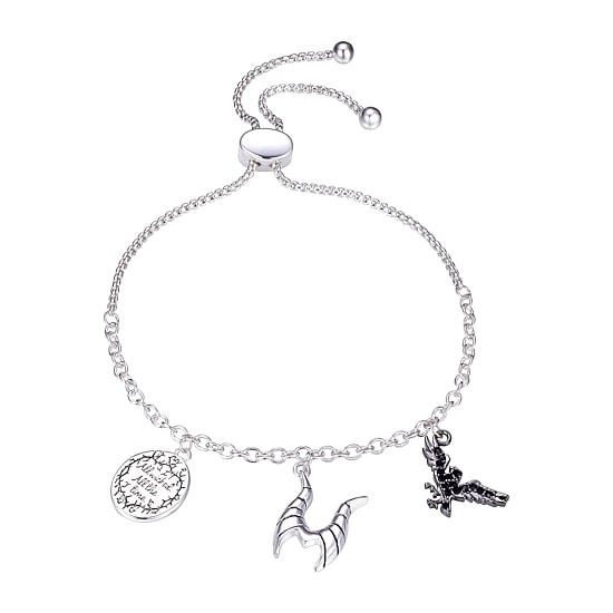 Disney Classics Villains Womens Cubic Zirconia Bolo Bracelet