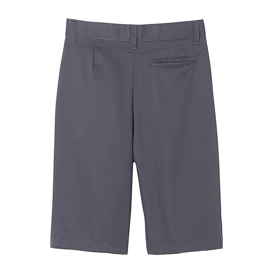 French Toast Flat Front Short Little Boys 10" Mid Rise Adjustable Waist Stretch Fabric Chino Short