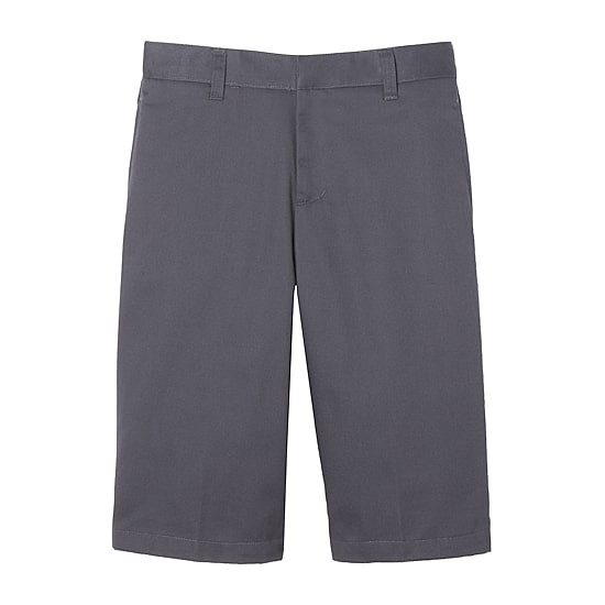 French Toast Flat Front Short Little Boys 10" Mid Rise Adjustable Waist Stretch Fabric Chino Short