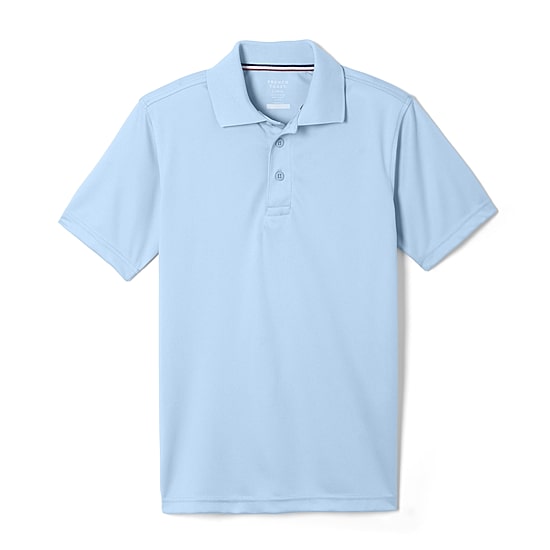 French Toast Little & Big Kid Boys Short Sleeve Regular Fit Moisture Wicking Polo Shirt