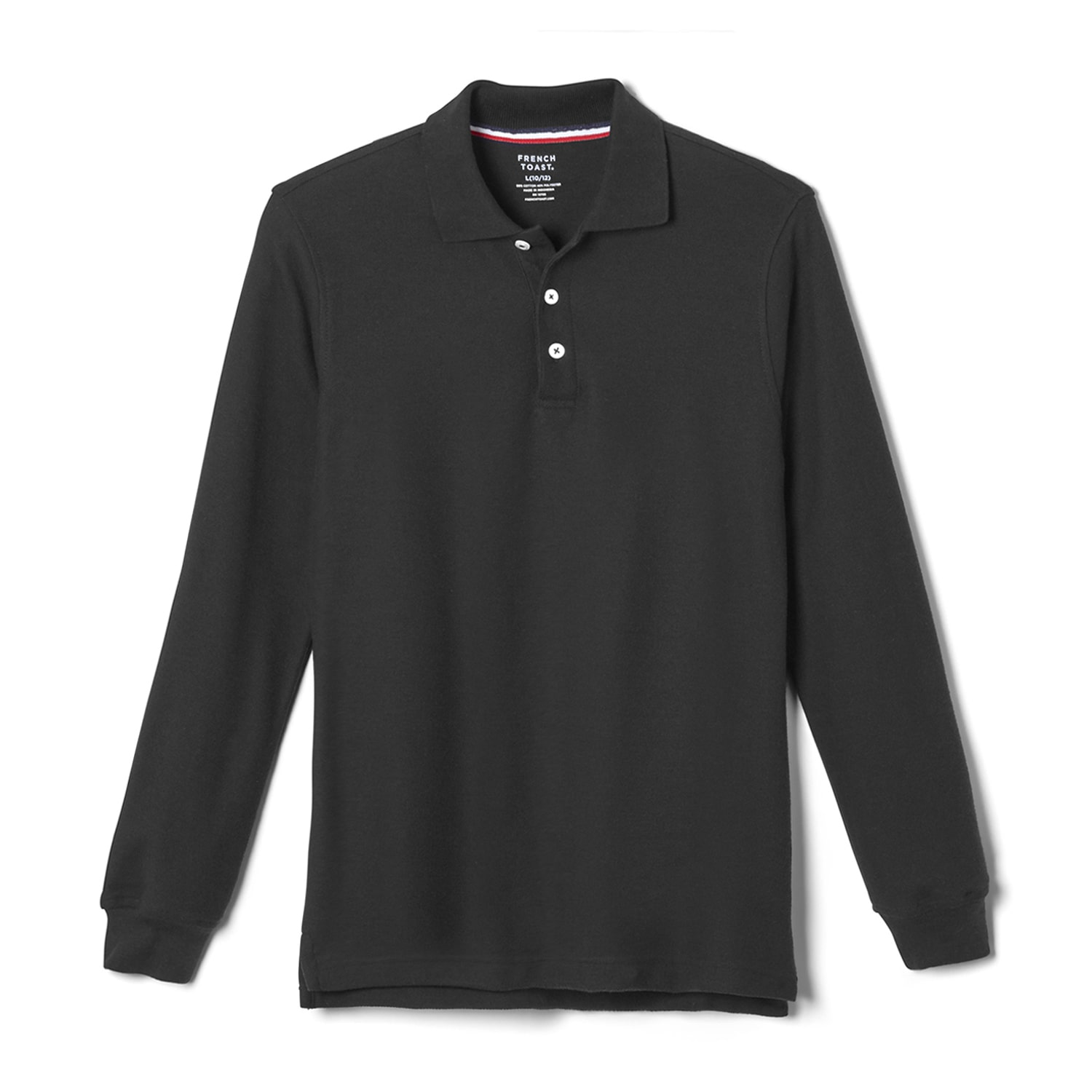 French Toast Little & Big Kid Boys Long Sleeve Boxy Fit Polo Shirt