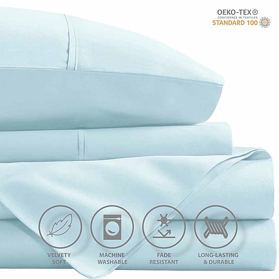 Swift Home Side Storage Pockets All Season Smart Sheet Set