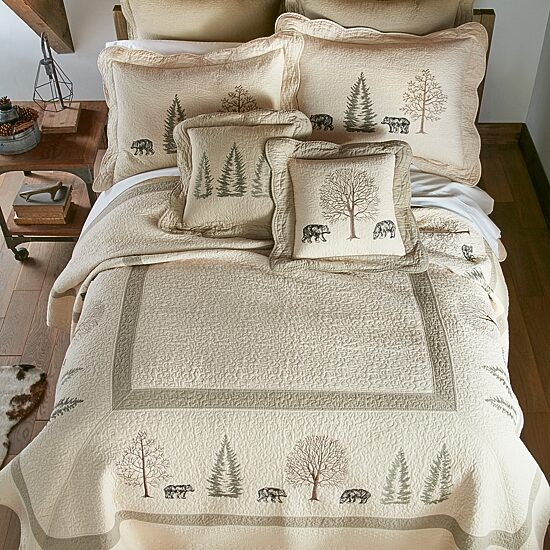 Donna Sharp Bear Creek Cotton Square Throw Pillow