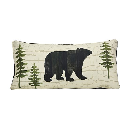 Donna Sharp Painted Bear Bear Rectangular Throw Pillow