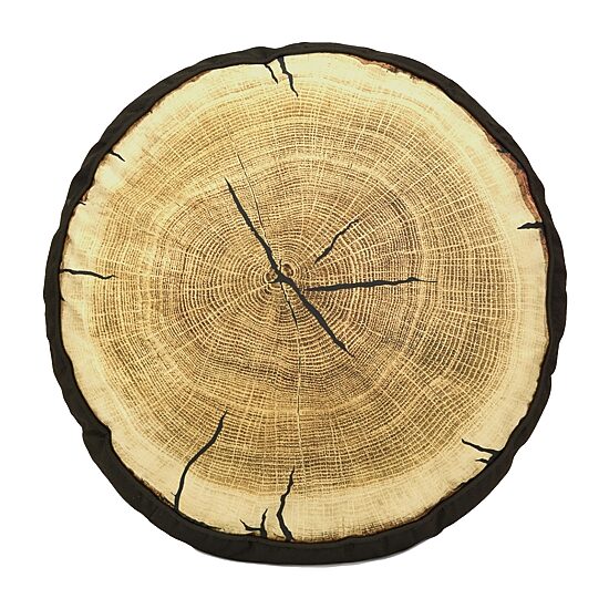 Donna Sharp Painted Bear Tree Round Throw Pillow