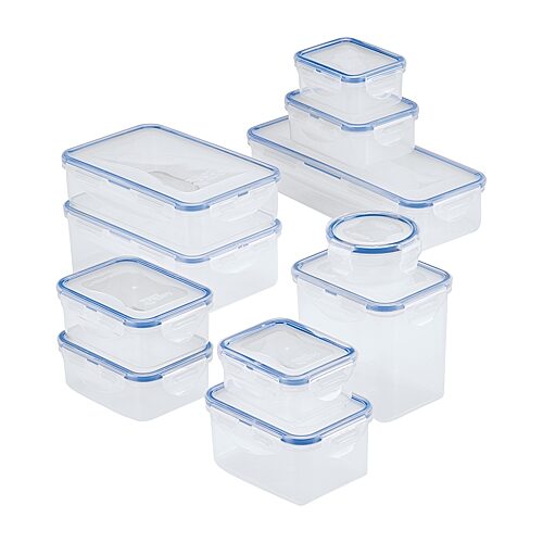 Lock n Lock Easy Essentials 22-Pc. Food Storage Container Set - Clear