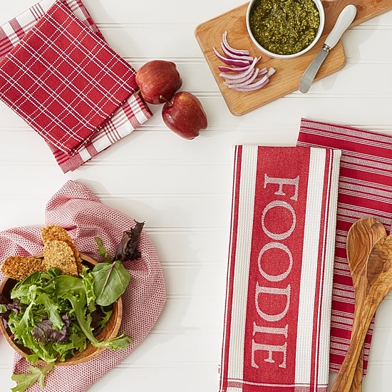 Design Imports Asst Foodie 5-pc. Towel + Dish Cloth Set