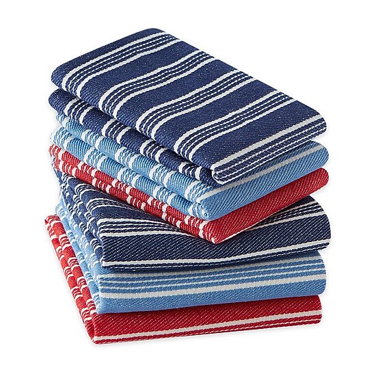 Design Imports Starboard Stripe Heavyweight 6-pc. Towel + Dish Cloth Set