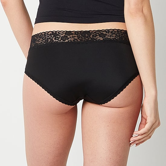 Ambrielle Everyday Hipster with Lace Trim Panty