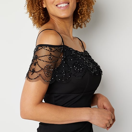 DJ Jaz Sleeveless Embellished Sheath Dress, Color: Black - JCPenney