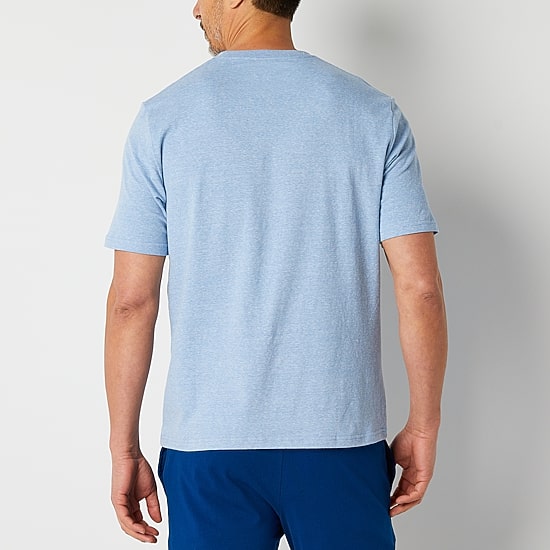 Stafford Super Soft Mens Crew Neck Short Sleeve Pajama Top