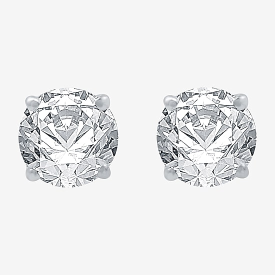 Ever Star 1 3/8 CT. T.W. Lab-Grown (G / SI1-SI2)  Diamond 10K or 14K Gold Round Stud Earrings