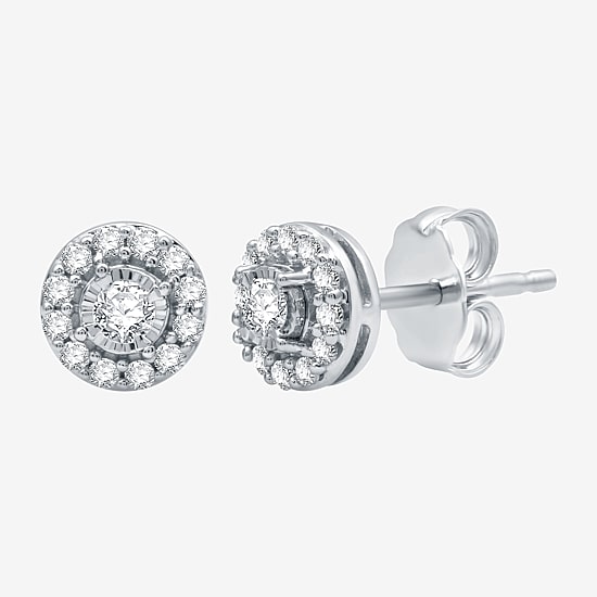 Ever Star (G / SI1-SI2) 3/8 CT. T.W. Lab Grown White Diamond 10K Gold 7.2mm Stud Earrings