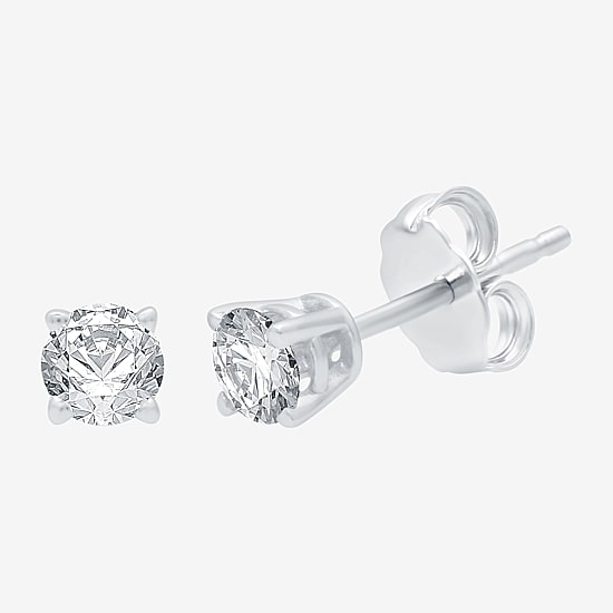 Ever Star (G / VS2) 1 CT. T.W. Lab Grown White Diamond 14K Gold 5.2mm Round Stud Earrings