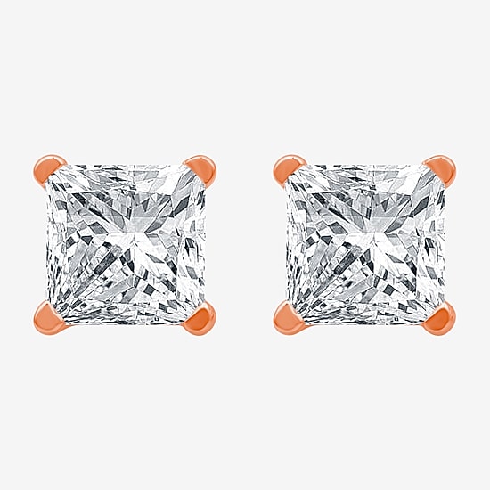 Ever Star (G-H / Si1-Si2) 2 CT. T.W. Lab Grown White Diamond 14K Gold 7mm Stud Earrings