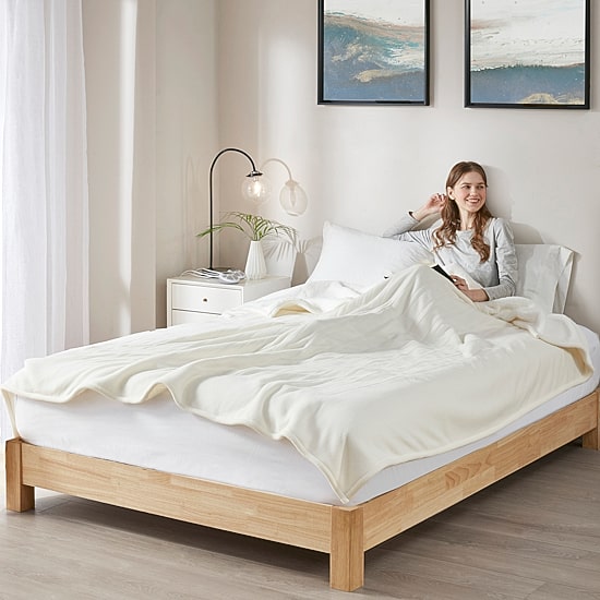 Serta® Fleece to Sherpa Heated Electric Blanket