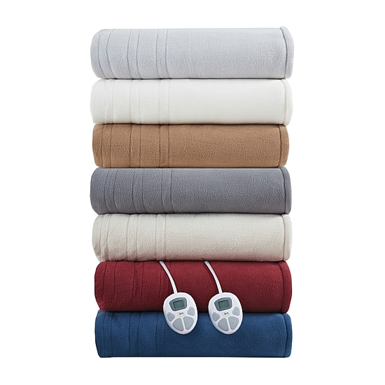 Serta® Fleece to Sherpa Heated Electric Blanket