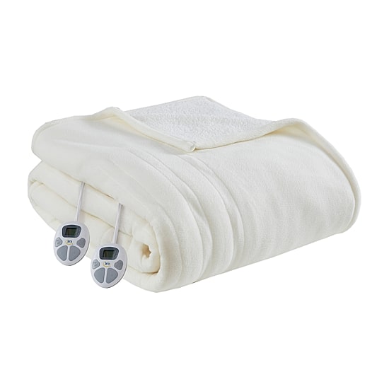 Serta® Fleece to Sherpa Heated Electric Blanket