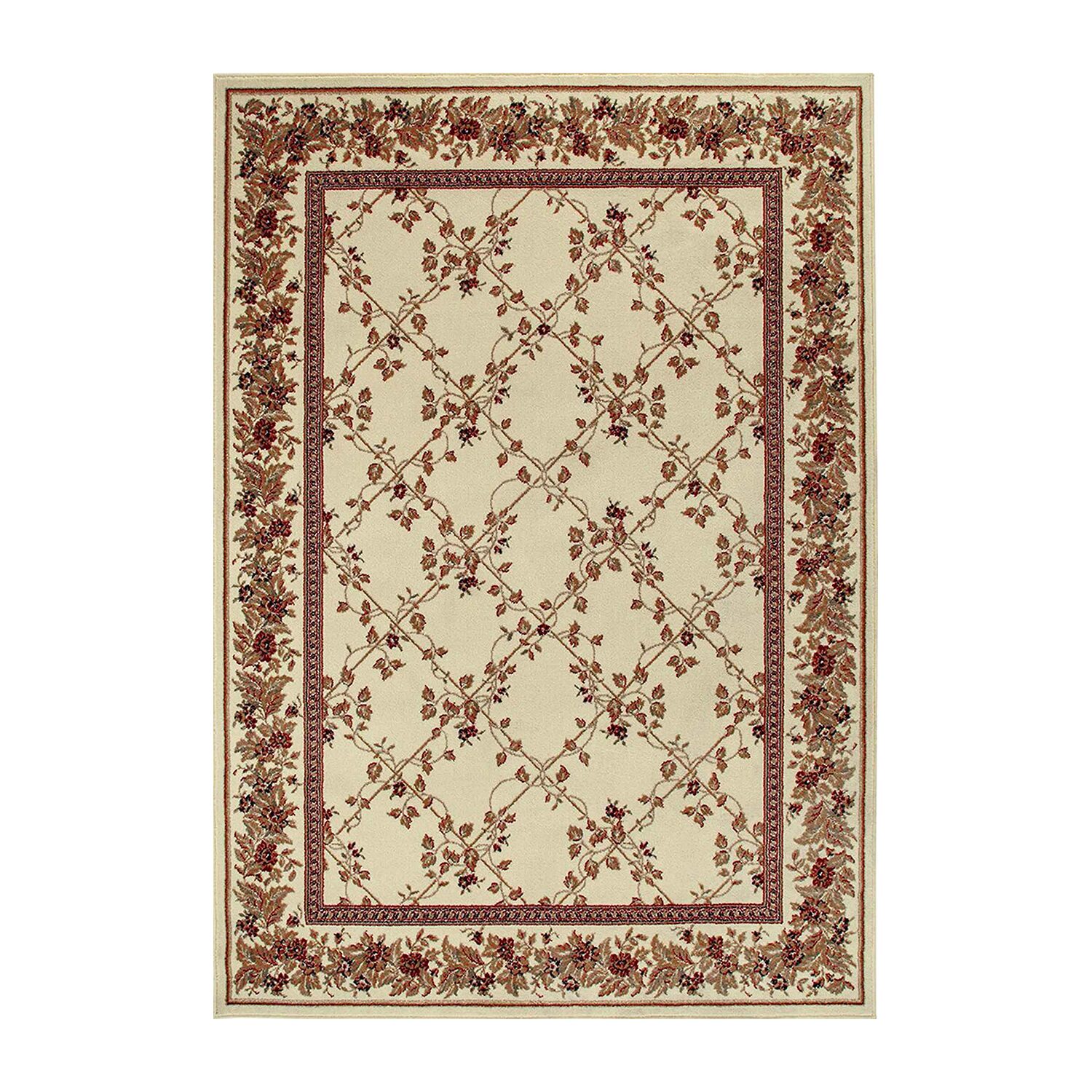 Radici Como Trellis Traditional Oriental Indoor Rectangular Area Rug