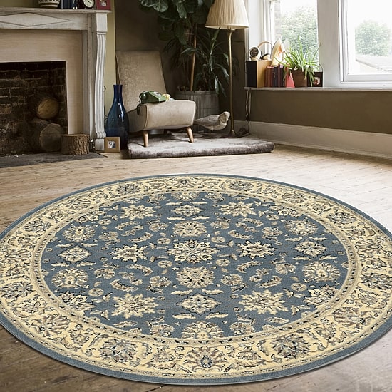 Radici Alba Regale Traditional Oriental Indoor Round Area Rug