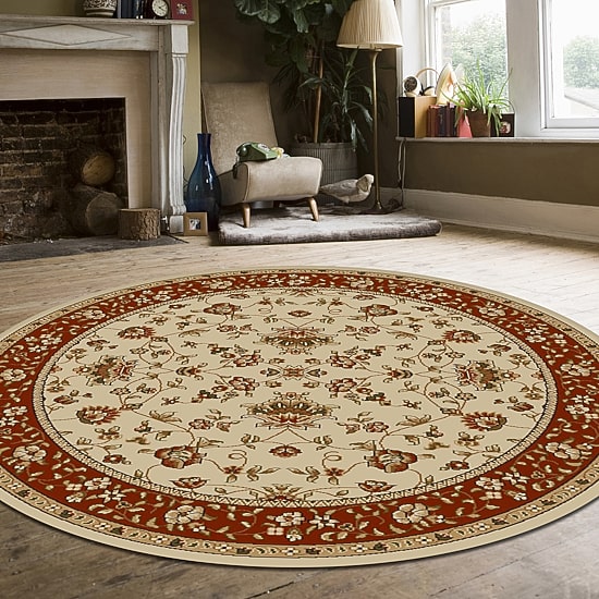 Radici Como Terry Traditional Oriental Indoor Round Area Rug