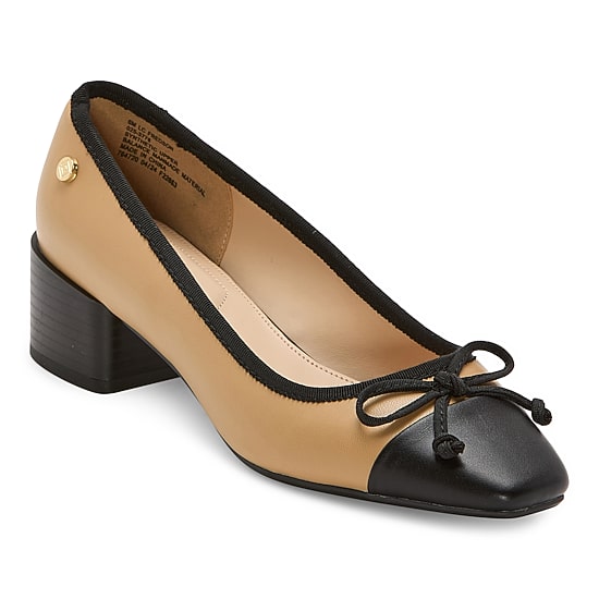 Liz Claiborne Fredson Womens Cap Closed Toe Block Heel Pumps