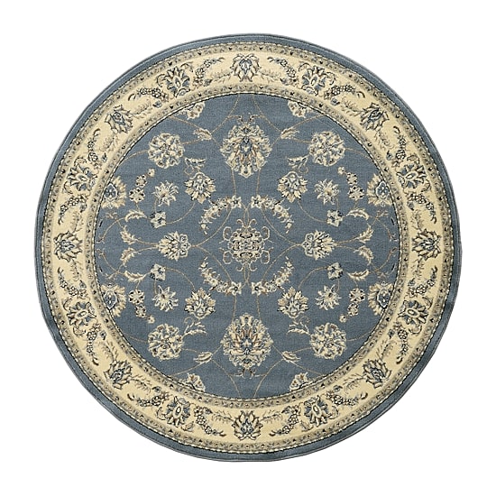 Radici Alba Motiff Traditional Oriental Indoor Round Area Rug