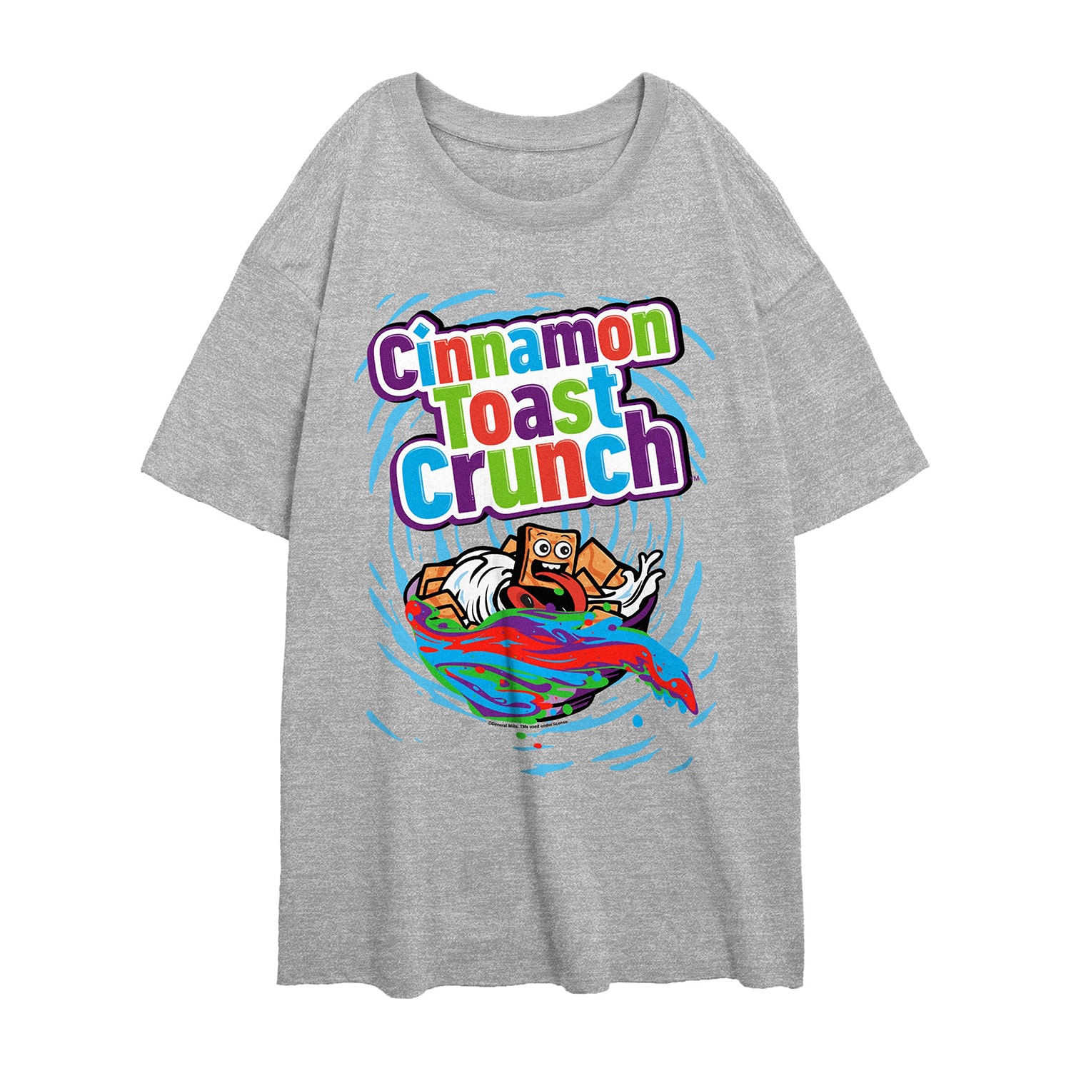 Cinnamon Toast Crunch Tee Womens Juniors Crew Neck Short Sleeve Regular Fit Graphic T-Shirt