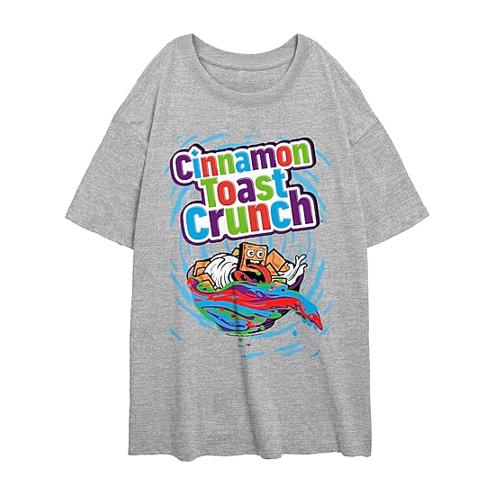 Cinnamon Toast Crunch Tee Womens Juniors Crew Neck Short Sleeve Regular Fit Graphic T-Shirt