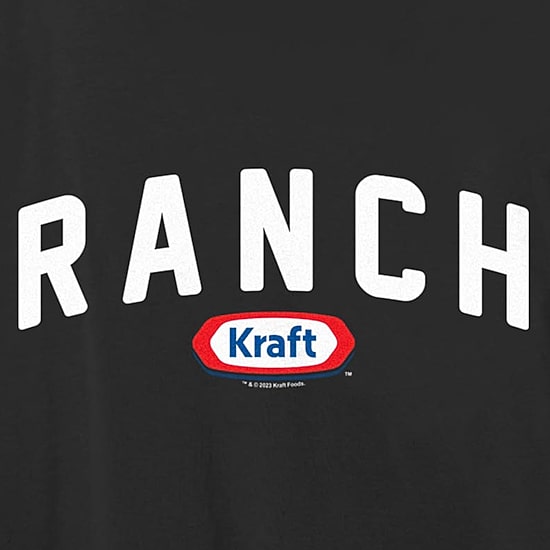 Kraft Ranch Tee Womens Juniors Crew Neck Short Sleeve Regular Fit Graphic T-Shirt