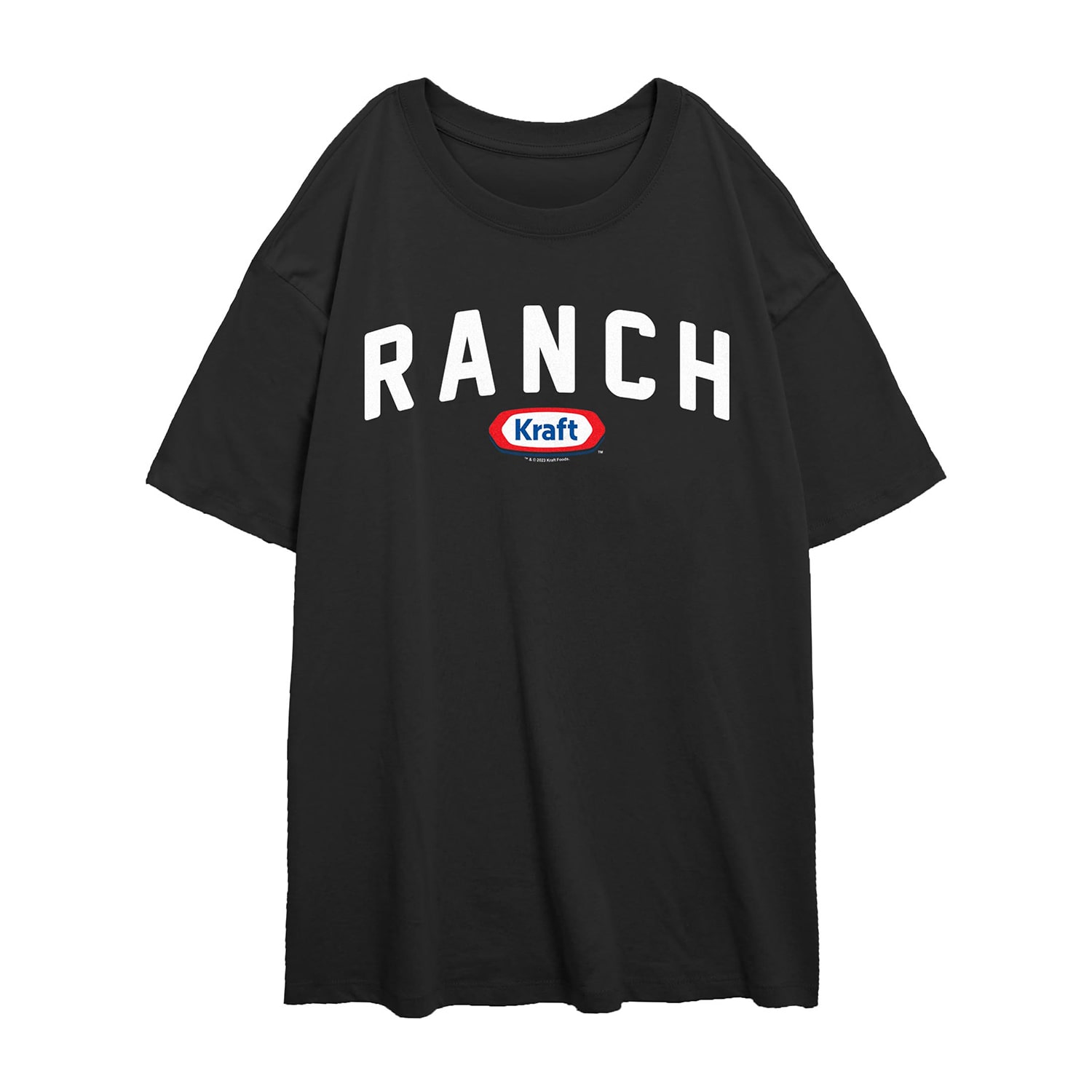 Kraft Ranch Tee Womens Juniors Crew Neck Short Sleeve Regular Fit Graphic T-Shirt