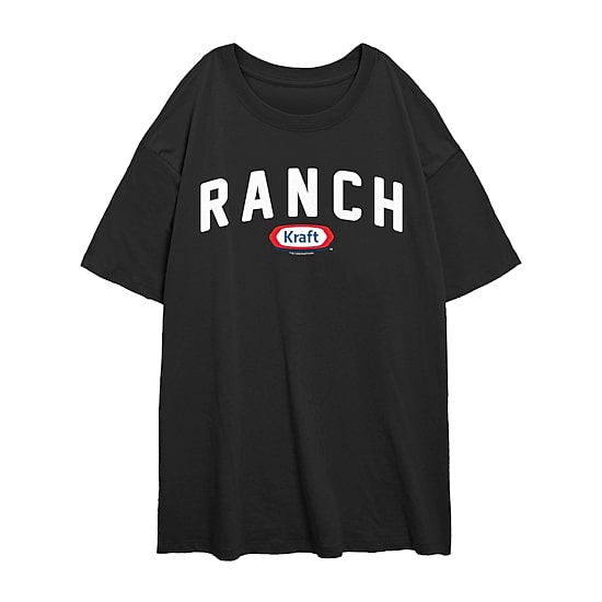 Kraft Ranch Tee Womens Juniors Crew Neck Short Sleeve Regular Fit Graphic T-Shirt