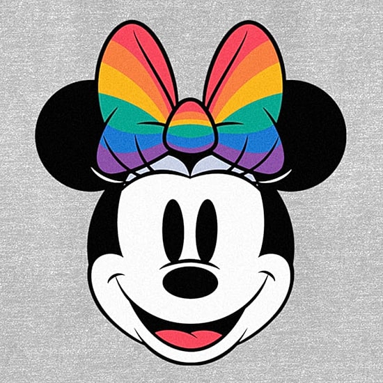 Womens Juniors Crew Neck Short Sleeve Regular Fit Mickey and Friends Minnie Mouse Graphic T-Shirt