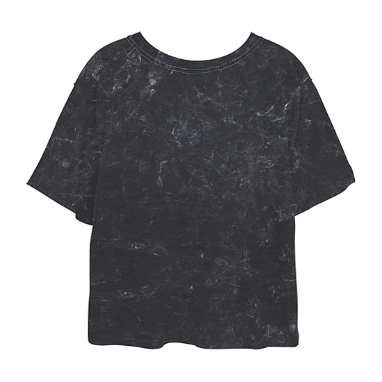 Disney Cropped Tee Womens Juniors Crew Neck Short Sleeve Regular Fit Mickey and Friends Mickey Mouse Graphic T-Shirt