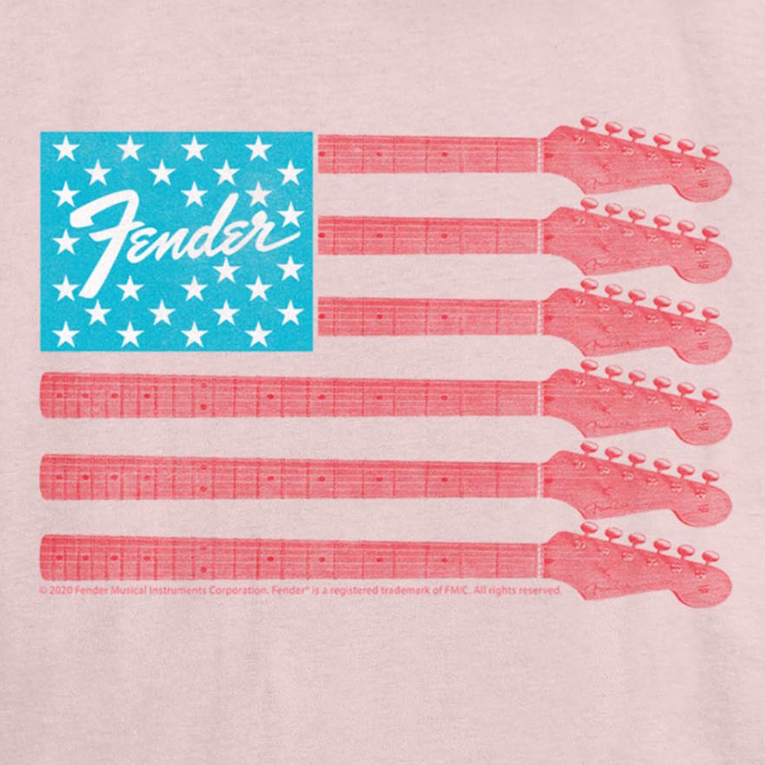 Fender Flag Tee Womens Juniors Crew Neck Short Sleeve Regular Fit Graphic T-Shirt