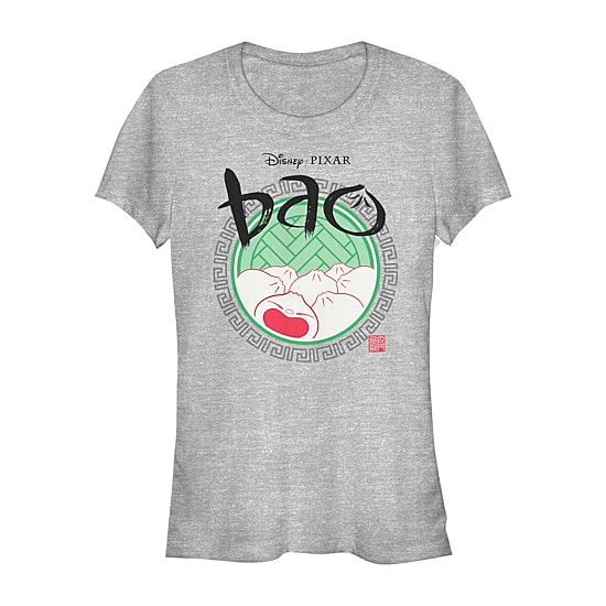 Pixar Bao Womens Juniors Crew Neck Short Sleeve Regular Fit Graphic T-Shirt