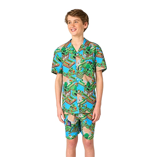 Opposuits Big Kid Boys Minecraft 2-pc. Short Set