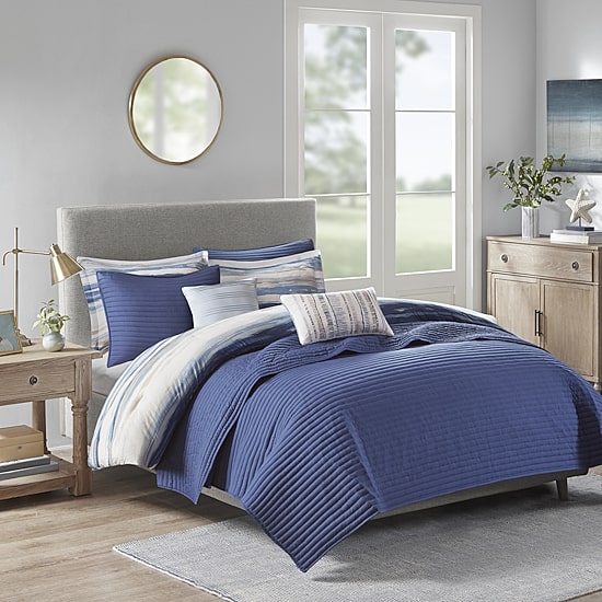 Madison Park Anchorage 8-pc. Comforter and Coverlet Set