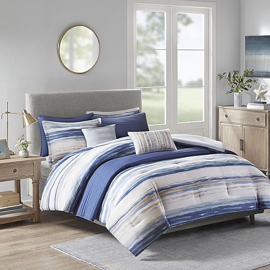 Madison Park Anchorage 8-pc. Comforter and Coverlet Set